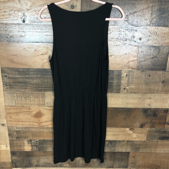 h&m basic black dress